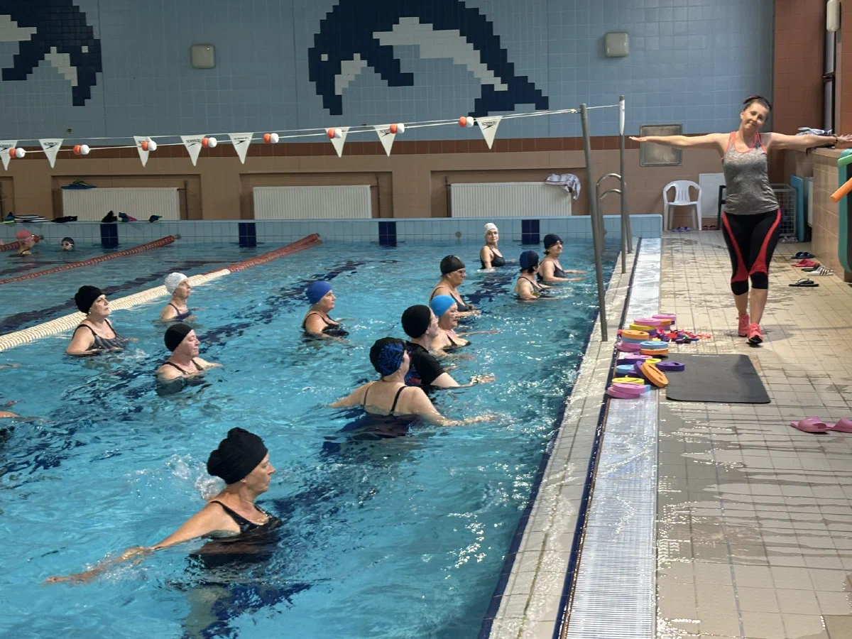 Basen, na którym odbywają się zajęcia Aqua Fitness